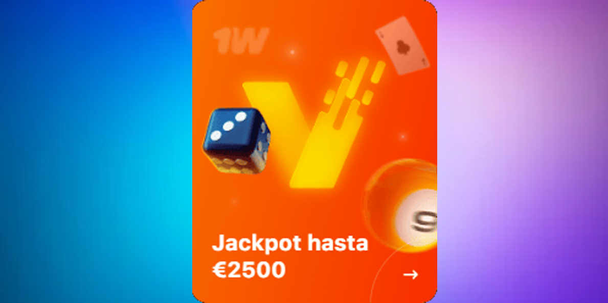 2,500 dólares en jackpots